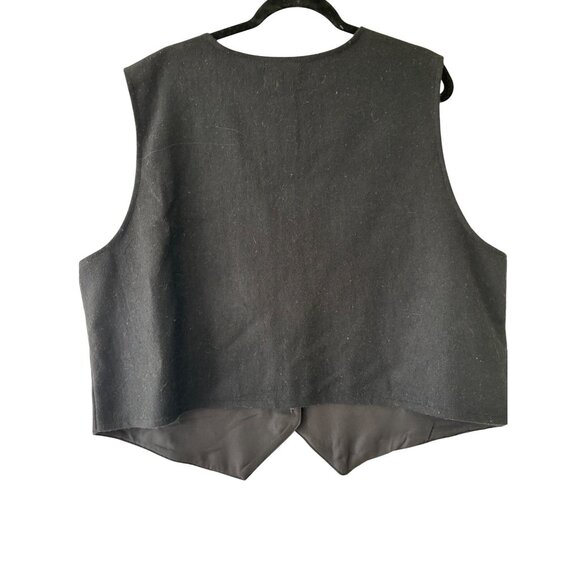 Tantrums Womens Floral Embroidered Wool Blend Vest 3X - Picture 10 of 13